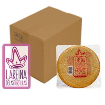 Caja tortilla maíz 12 cm 3kg (6x500gr) La reina de las tortillas