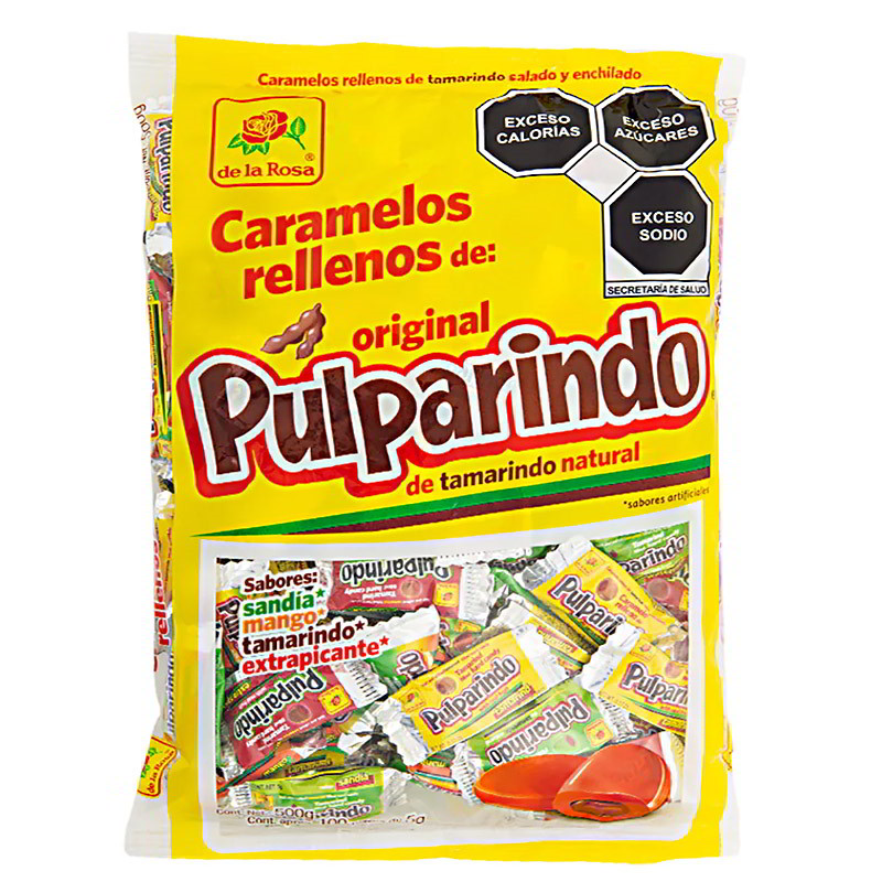 Caramelos rellenos de tamarindo 500g 100U