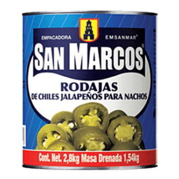 Chile jalapeño rodaja 2,8kg San Marcos