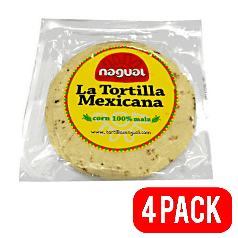 4 pack Tortillas de maíz 12 cm 20u Nagual